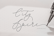 City Spire, a Script Font by Letter-P (Thumbnail 2 of 9)