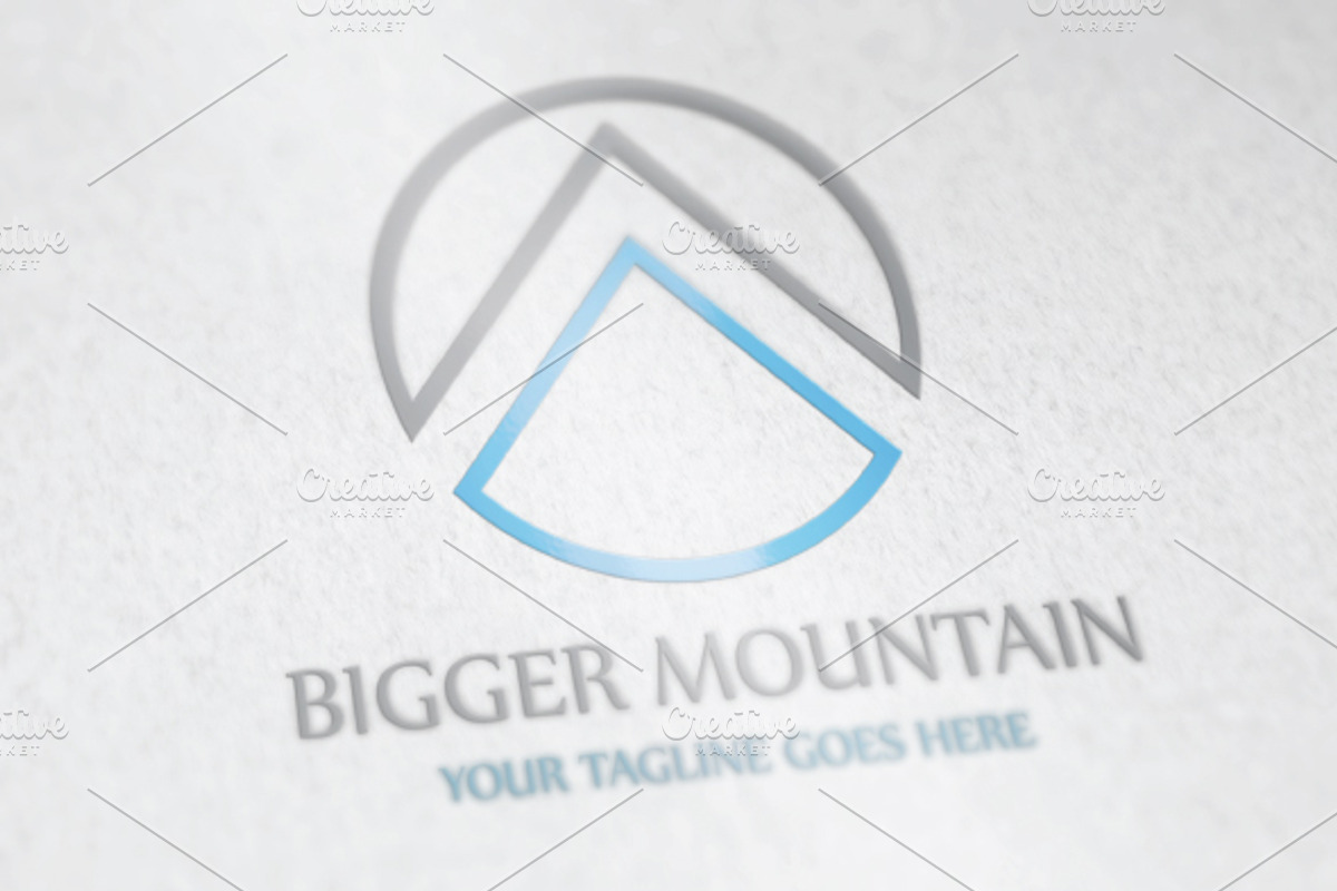 Bigger Mountain Logo, a Branding & Logo Template by MLJ studios (Photo 2 of 7)