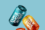 Glossy Metallic Can Bundle, a Product Mockup by Graphic Bird (Thumbnail 4 of 19)