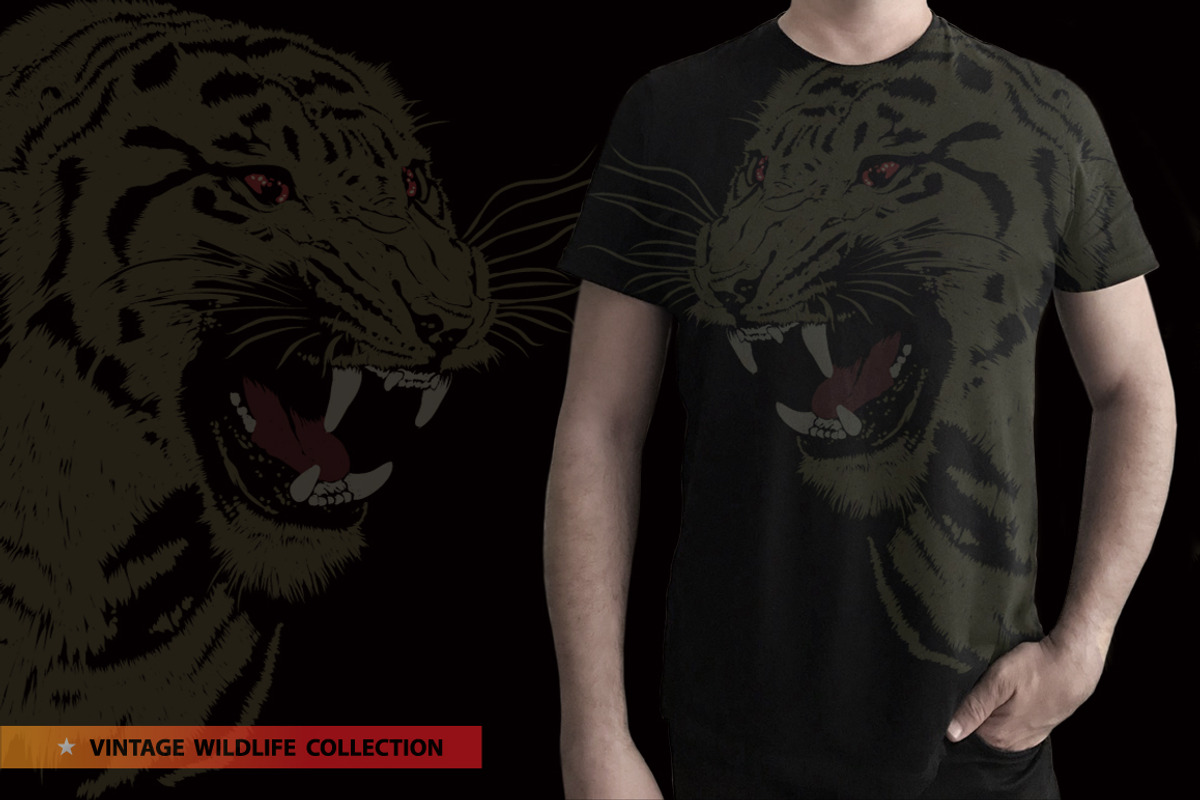 Tiger - Vector illustration, an Animal Illustration by Artistic & Unique (Photo 7 of 10)