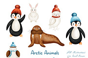 Christmas Arctic - kids collections, an Animal Illustration by Linerisyart (Thumbnail 4 of 19)