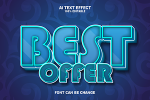 Best Offer 3D Text Effect