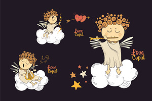 Cartoon Vector Cupids