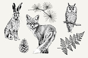 Dotwork Forest Animals, an Animal Illustration by nordicworker (Thumbnail 5 of 6)