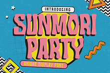 Sunmori Party - Unique Display Font