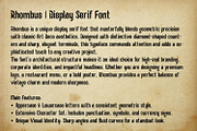Rhombus - Luxury Geometric Serif, a Serif Font by OWPictures (Thumbnail 9 of 10)