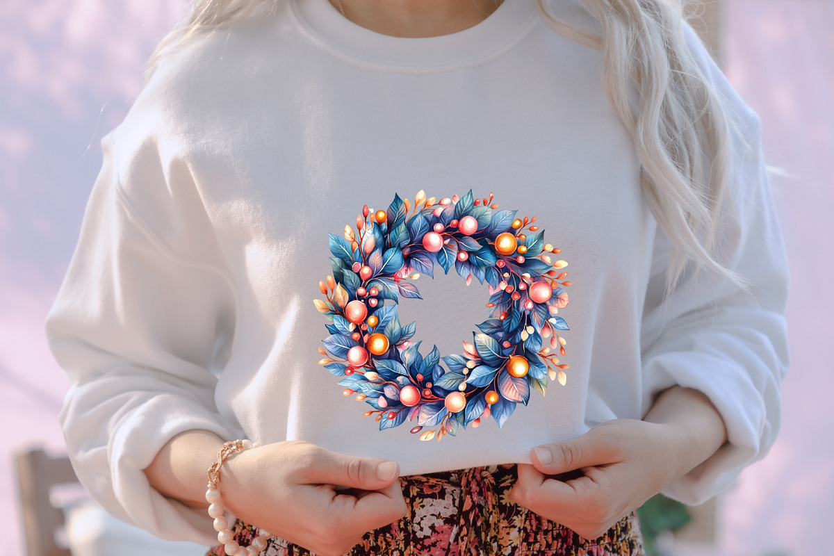 Iridescent Christmas Sublimation Cli, an Illustration by designcity5 (Photo 5 of 5)