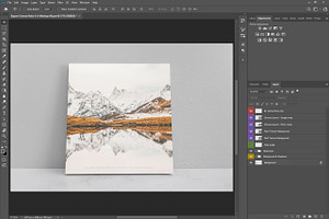 Square Canvas Ratio 1x1 Mockup 06