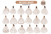 Watercolor Ivory Quinceanera Clipart, an Illustration by TatiMockup (Thumbnail 2 of 6)