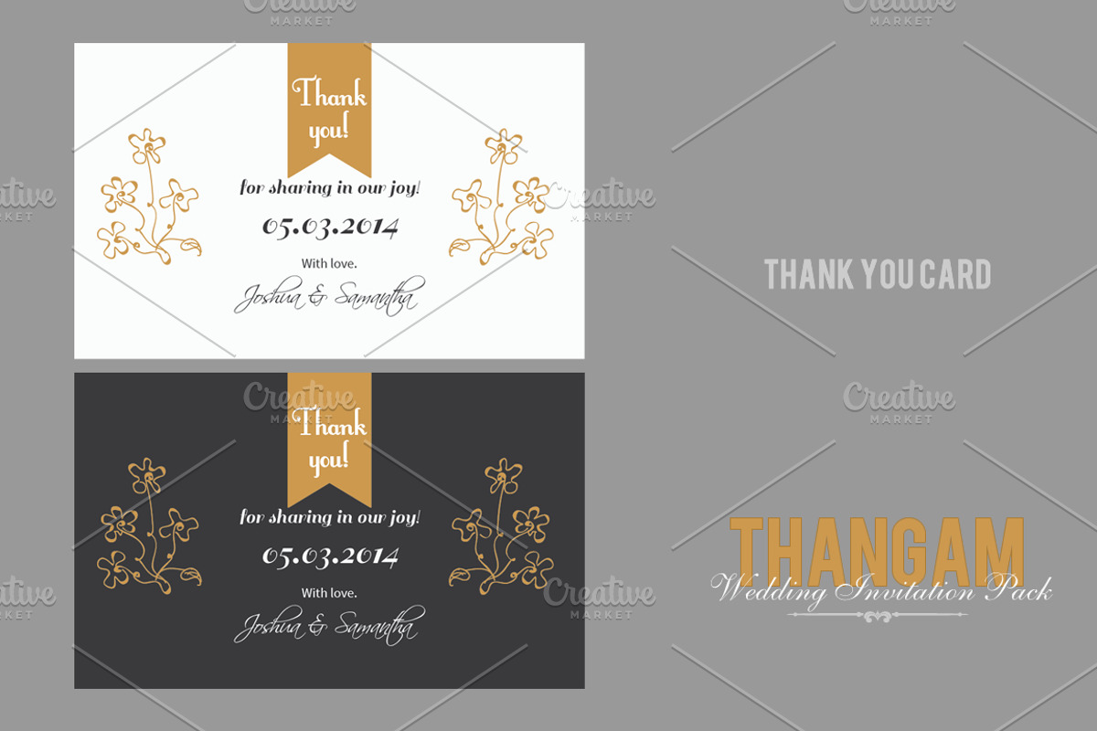 Thangam Wedding Invitation Pack, an Invitation Template by Niram Factory (Photo 5 of 5)