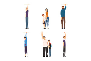 People Characters Holding Handle or, a Person Illustration by TopVectors