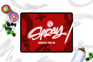 Spray Brush Pack for Procreate, a Brush Add-On by Bakeroner
