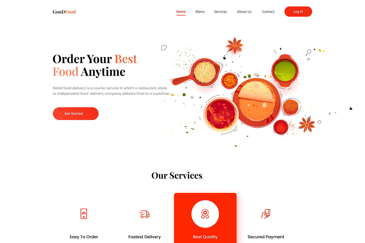 Food Delivery Template, a Templates & Theme by Neha Guleria (Photo 2 of 2)
