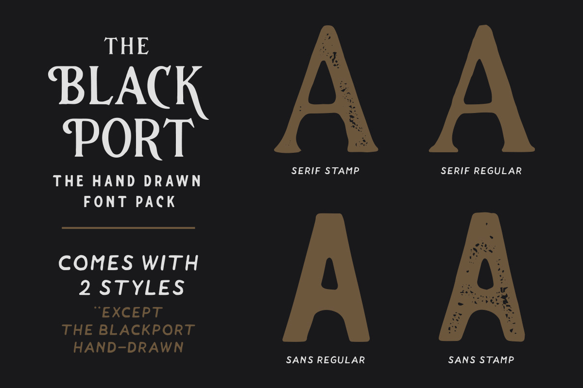 The Blackport Font Pack! (+EXTRA) preview 3