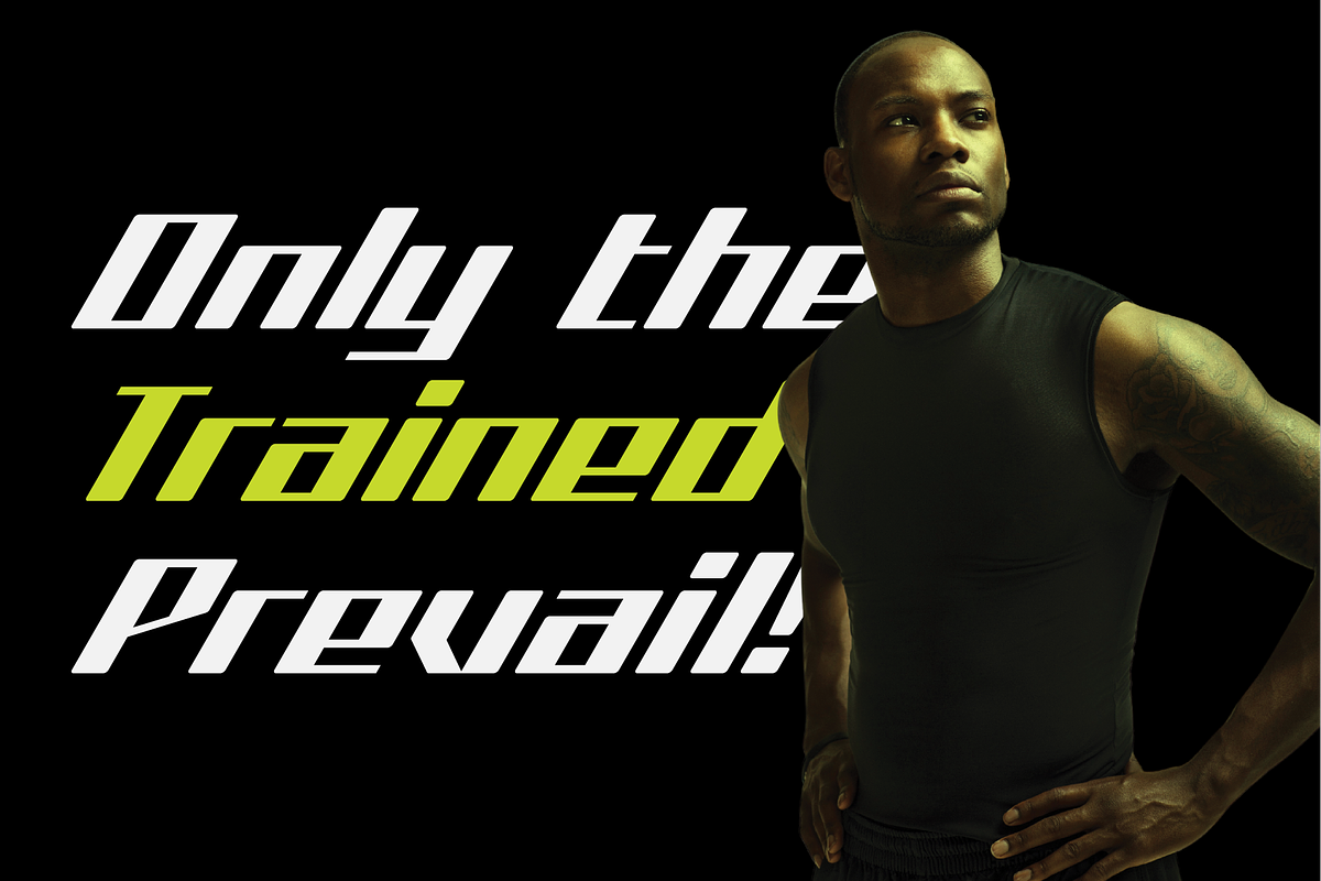Strn-Sharp Edgy Sports Font, a Sans Serif Font by Ebad Designs (Photo 3 of 8)