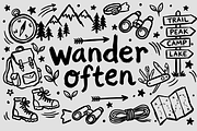Camping Doodle Illustrations, an Object Illustration by Huza Studio (Thumbnail 6 of 10)