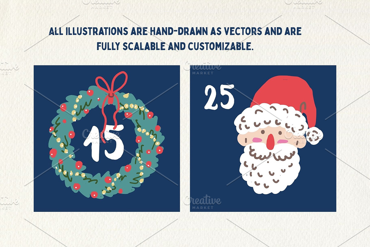 Cozy Christmas Advent Calendar, a Seasonal Illustration by Checks & Dots (Photo 4 of 4)