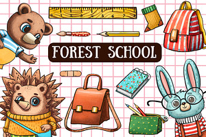 Forest School - Clip Art Set