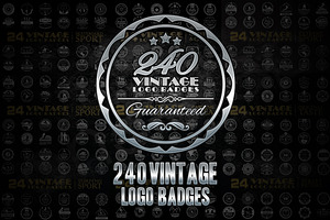240 Vintage logo Badges