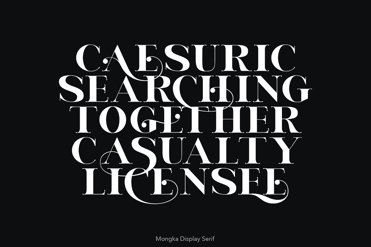 Mongka Display Font, a Serif Font by madeDeduk (Photo 5 of 10)