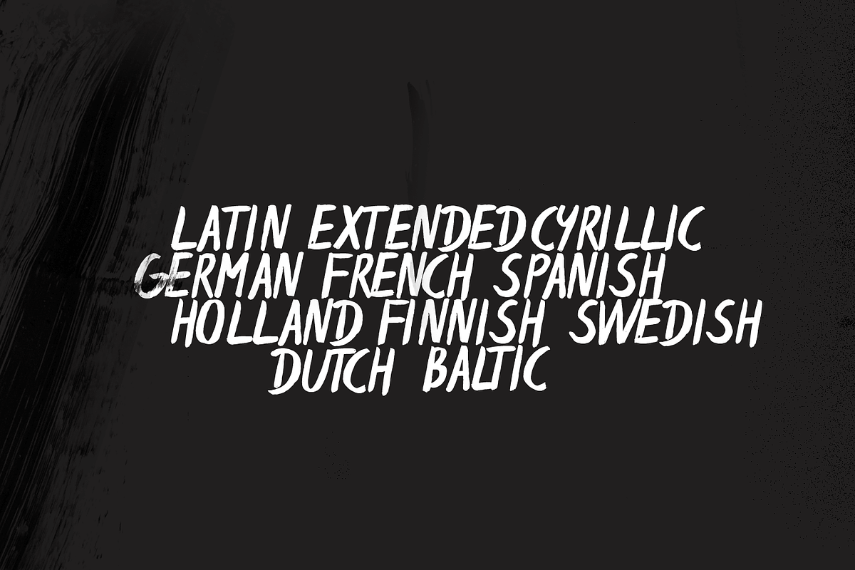 Espa Extended Brush Font preview 7