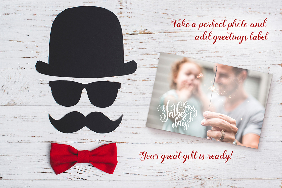 Father's day lettering overlays, an Object Graphic by catary art (Photo 3 of 6)
