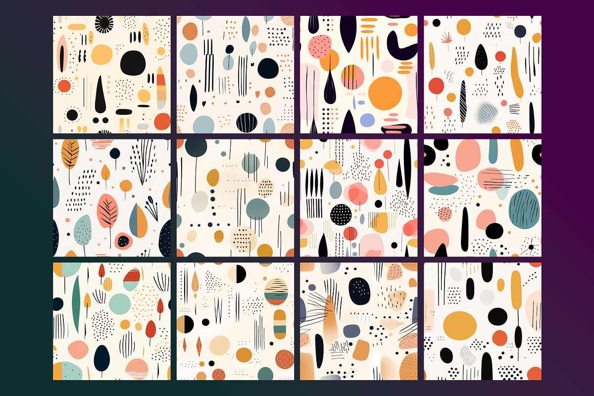 Boho Pastel Seamless Pattern, a Pattern Graphic by Forhadx5 (Photo 5 of 12)