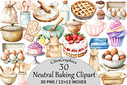 Neutral Baking Clipart, an Illustration by CitraGraphics (Thumbnail 1 of 5)
