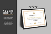 202. Modern Certificate Template, a Stationery Template by CreativeRezwan (Thumbnail 1 of 3)