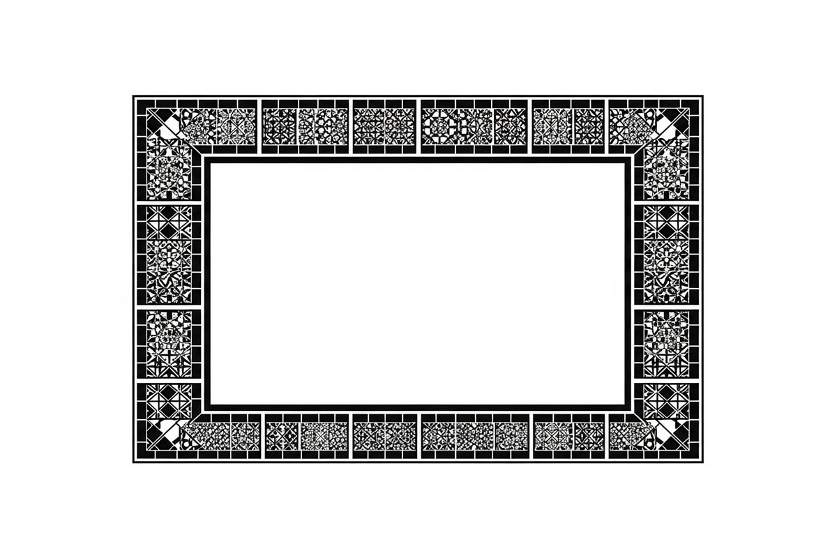 Geometric Border Frame Bundle, an Illustration by Designer_Momina (Photo 3 of 31)