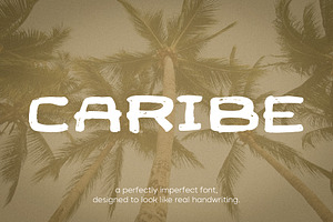 Caribe Handwritten Font + Free Goods, a Font by mpllano14
