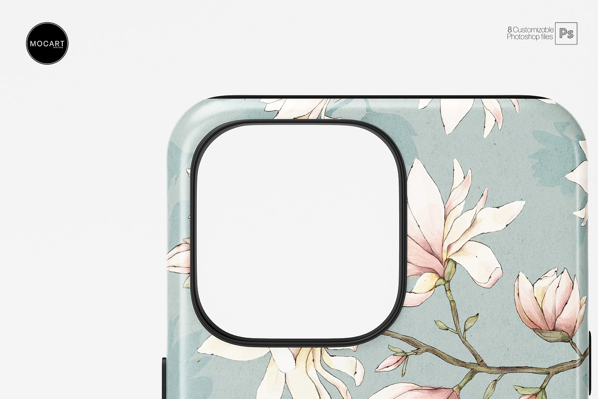 iPhone 13-14 Pro Tough Case Mockup, a Wearable Device Mockup by Mocart (Photo 7 of 11)
