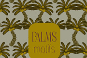 Exotic bold palms motifs jungle, a Pattern Graphic by Nocito Design (Thumbnail 1 of 6)
