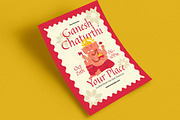 Pink Beige Ganesh Chartuthi Flyer, a Flyer Template by VectorVactory (Thumbnail 3 of 3)