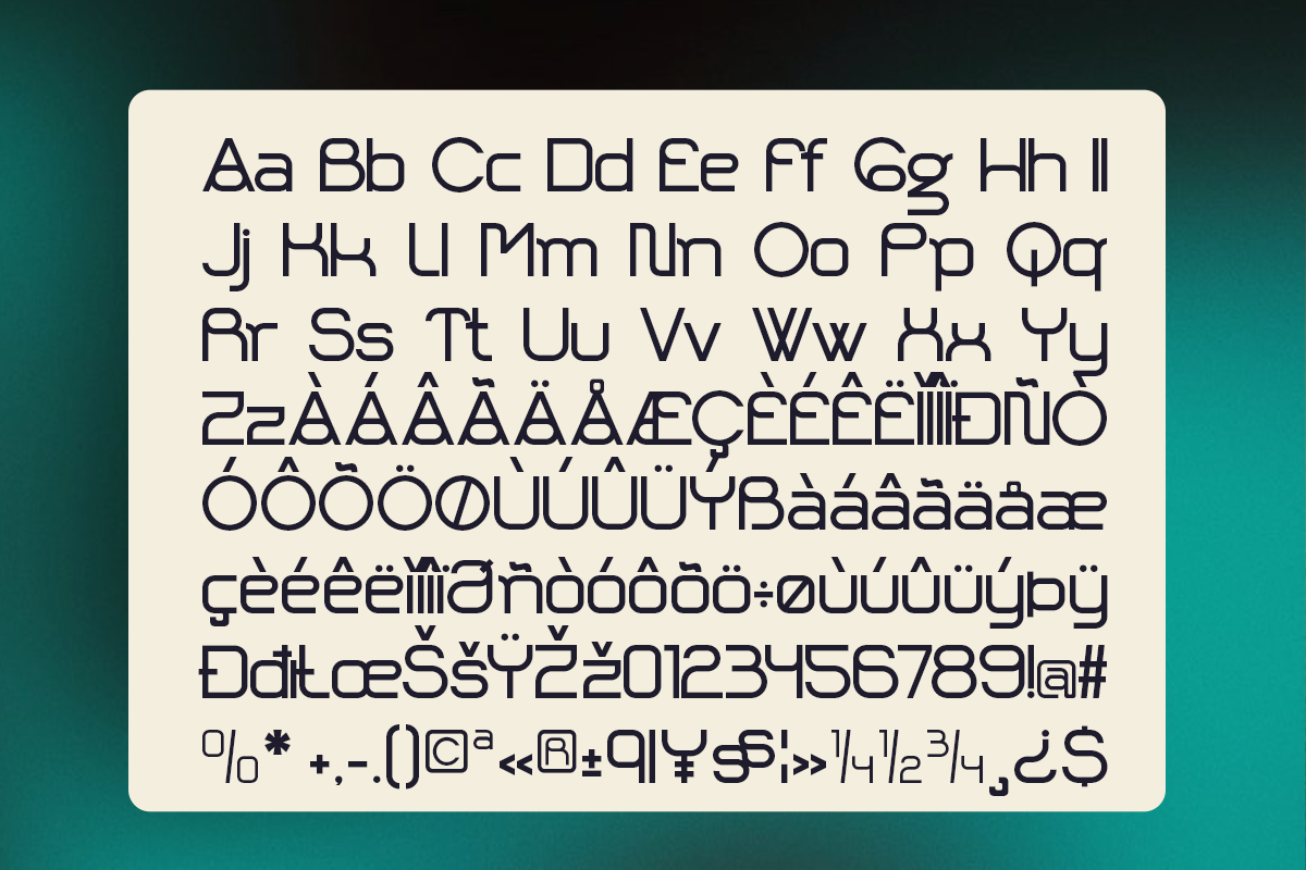 Gragle - Modern Techno Font, a Sans Serif Font by Pandeka Studio (Photo 9 of 9)