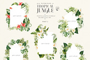 Tropical jungle - watercolor set, a Decorative Illustration by Pamyatka Shop (Thumbnail 21 of 27)