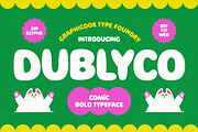Dublyco, a Sans Serif Font by graphicook (Thumbnail 1 of 10)