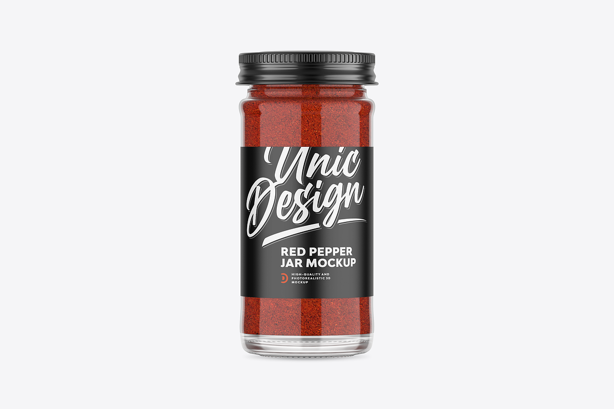 Red Pepper Jar Mockup, a Product Mockup by UnicDesign (Photo 1 of 3)