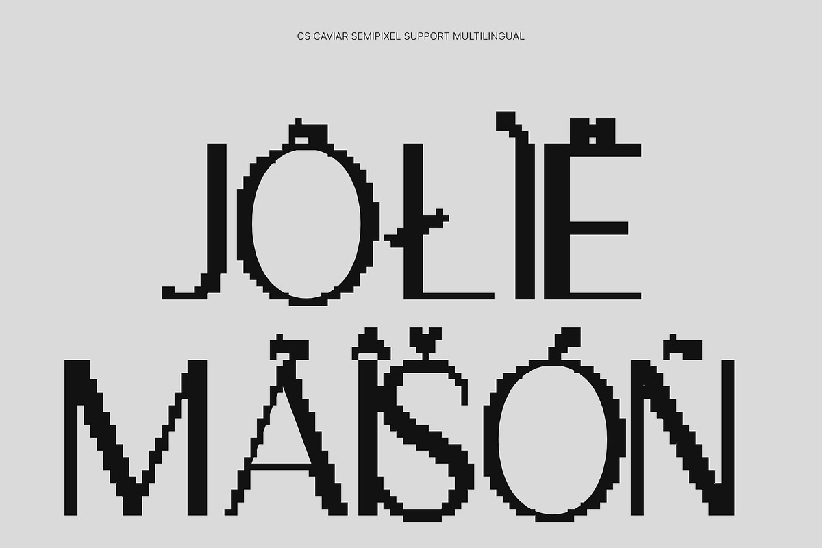 CS Caviar Semipixel, a Sans Serif Font by Craft Supply Co. (Photo 6 of 8)