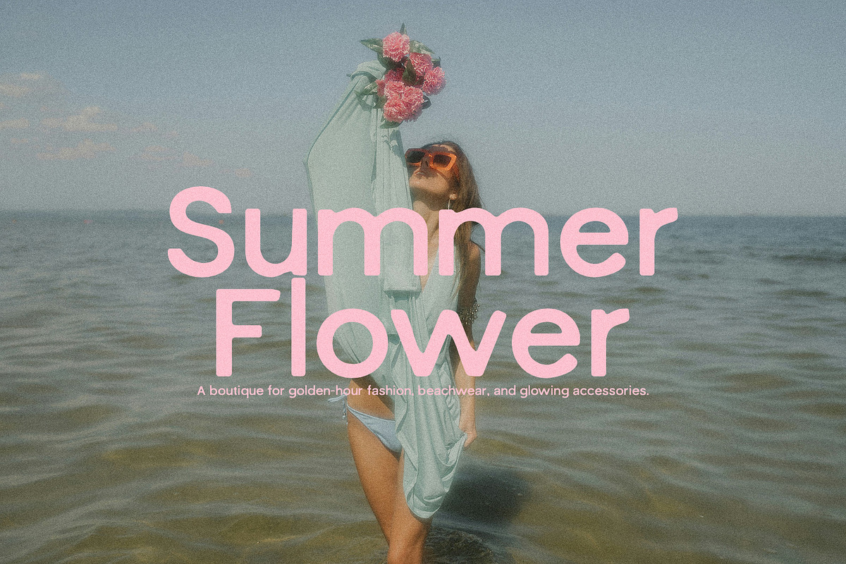 Girlish Waves - Summer Sans, a Sans Serif Font by Misha Sova (Photo 2 of 12)
