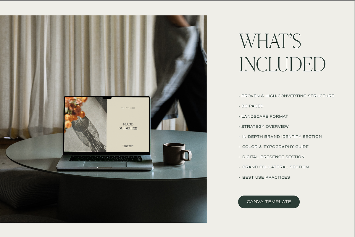 Brand Guidelines Template, a Presentation Template by Studio_Evergreen (Photo 3 of 11)