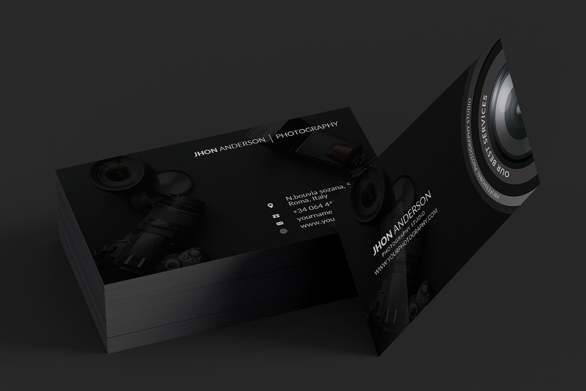 Photography Business Card, a Business Card Template by AfzaalGraphics (Photo 4 of 6)
