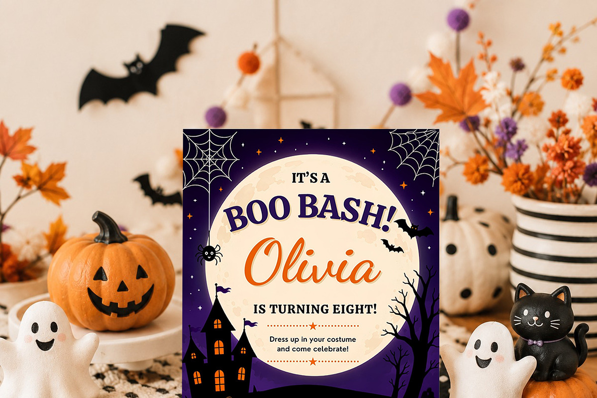Halloween Boo Bash Invitation, an Invitation Template by Arslan (Photo 3 of 5)