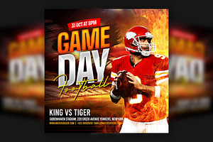 Game Day Football Flyer, a Flyer Template by Artonix