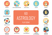 60 Flat Astrology Icons, a Duotone Icon by Prosymbols (Thumbnail 1 of 4)