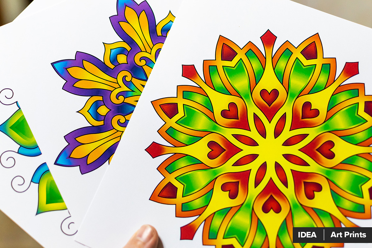 Mandala Vector Ornaments Bundle, a Decorative Illustration by pixaroma (Photo 5 of 43)