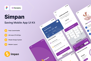 Simpan - Saving App UI-Kit