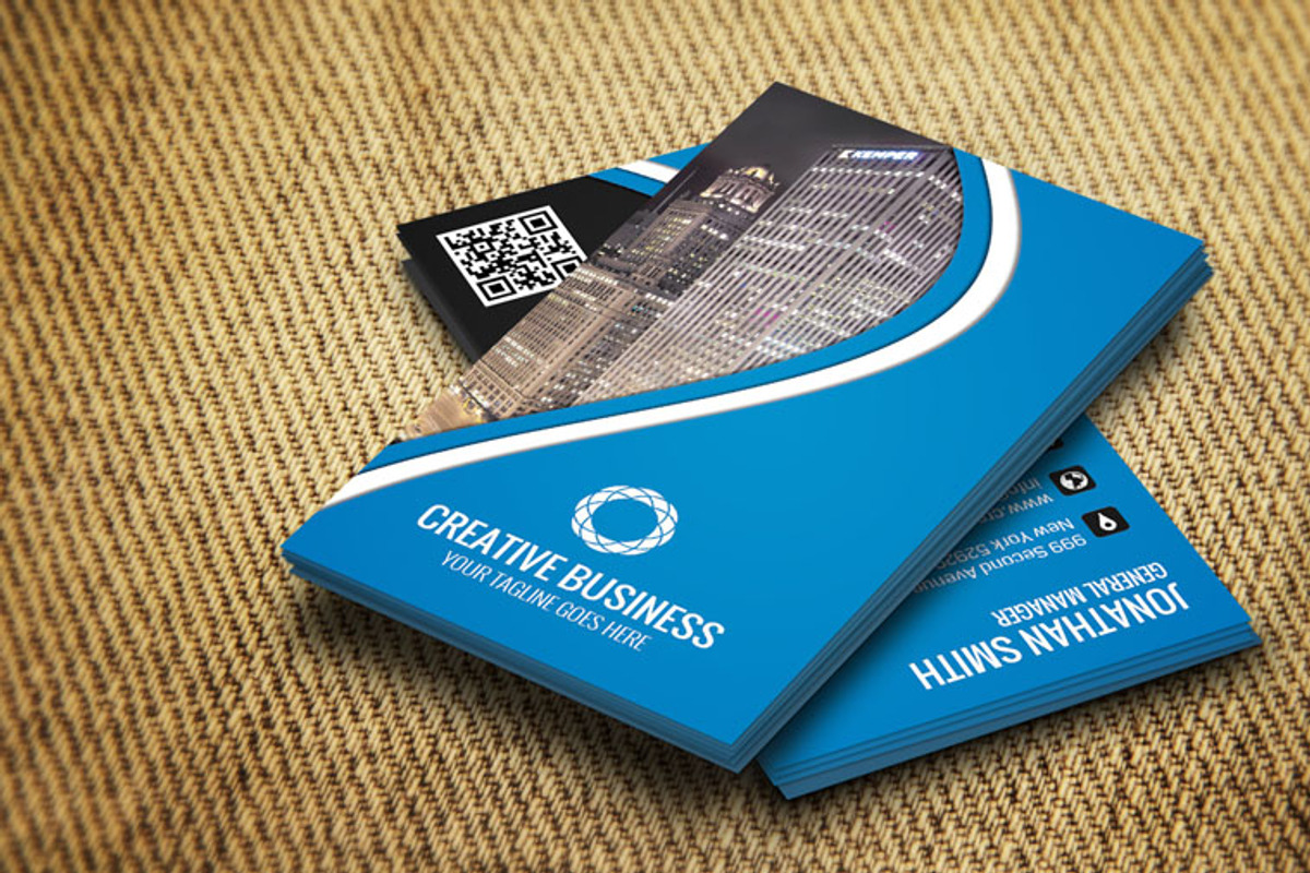 Modern Corporate Business Card CM018, a Business Card Template by annozio (Photo 2 of 4)