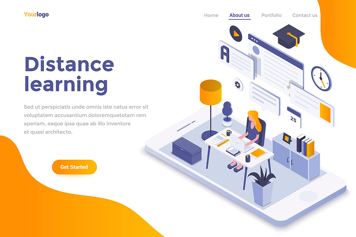 Modern flat design isometric graphic, a Templates & Theme by Creative Graphics (Photo 4 of 12)