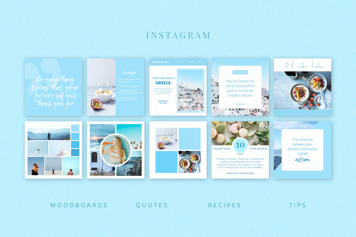 BLUE | Social Media Templates Pack, a Social Media Template by Nassiie (Photo 5 of 10)